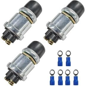 Car Push Start Button Switch, 12V 50A Heavy Duty Car Engine Push to Start Ignition Switch, Waterproof Weatherproof Momentary Start Switch Marine Horn Button for Car Boat Truck (1PC) in Kuwait