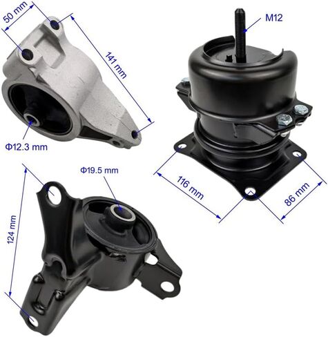 Engine Motor Mount Set Compatible with Honda Pilot 3.5L 2003 2004 Acura MDX 3.5L 2001 2002 Replace A4519HY A4551 A4523 Front Right Rear in Saudi Arabia