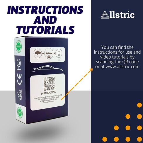 allstric® OBD2 Scanner Bluetooth elm327. أداة تشخيص السيارات لجميع السيارات. قارئ رمز OBD مع إعادة تعيين ، يقرأ DTCs ، ومسح التحقق من ضوء المحرك ومعلومات السيارة واختبار مستشعر O2. أداة تشخيص سيارة FixD in Saudi Arabia