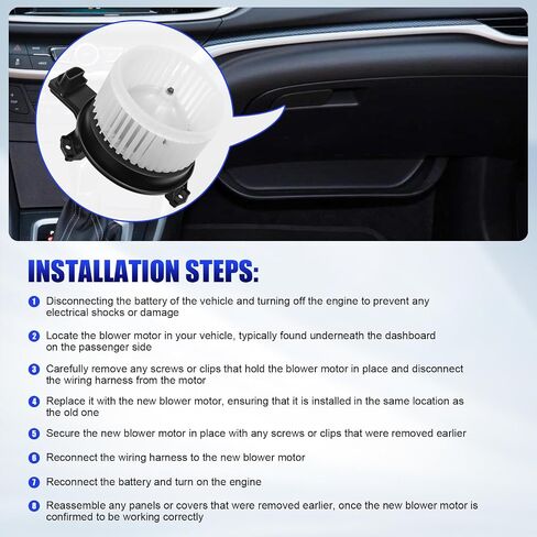 محرك منفاخ AC مع Fan Fits لعام 2017 2018 2019 2020 2021 2022 2023 Honda CRV CR V HVAC سخان محرك استبدال# 75114 79310TLAA51 in Kuwait