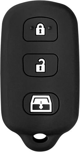 Key Fob Cover Case, Silicone Keyless Entry Remote Control, Fit for 1999-2009 T0y0ta 4Runner 2001-2008 T0y0ta Sequoia, HYQ12BBX|HYQ12BAN|HYQ1512Y (Black) in Saudi Arabia