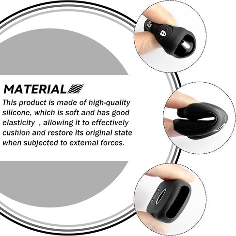 Key Fob Cover Case, Silicone Keyless Entry Remote Control, Fit for 1999-2009 T0y0ta 4Runner 2001-2008 T0y0ta Sequoia, HYQ12BBX|HYQ12BAN|HYQ1512Y (Black) in Saudi Arabia