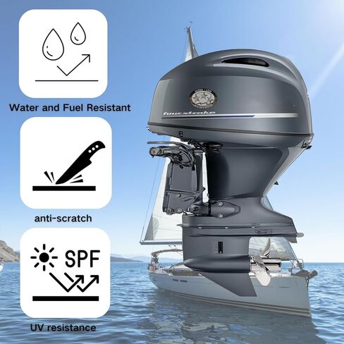 Ultra Low Emission 3 Star California Outboard Graphic Sticker Decal Gray in Saudi Arabia