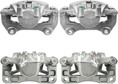 AutoShack Front and Rear Brake Calipers Set of 4 Assembly with Bracket Replacement for 2010-2017 Chevrolet Equinox 2010-2017 GMC Terrain 2.4L 3.6L AWD FWD Driver and Passenger Side Kit BC40094 in Saudi Arabia