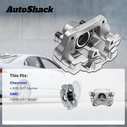 AutoShack Front and Rear Brake Calipers Set of 4 Assembly with Bracket Replacement for 2010-2017 Chevrolet Equinox 2010-2017 GMC Terrain 2.4L 3.6L AWD FWD Driver and Passenger Side Kit BC40094 in Saudi Arabia