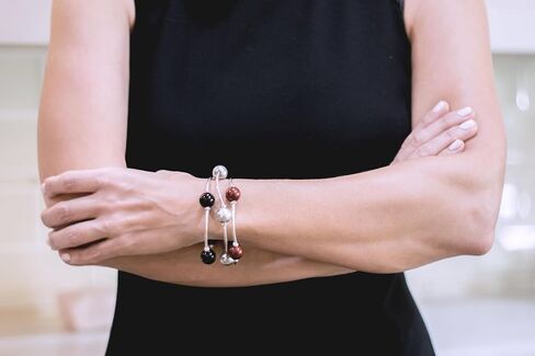 Made As Intended the Blessing Bracelet - 12mm Onyx Gemstone Beads with Crystal rondelle accents in Saudi Arabia