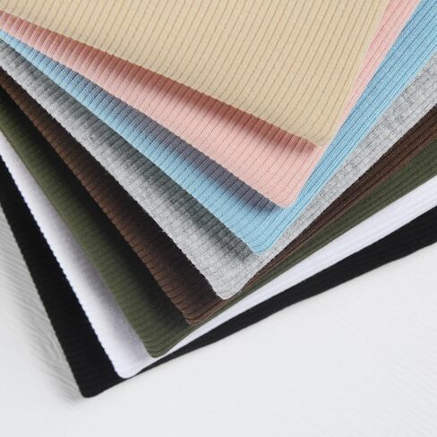 GEMBERA Womens Racerback Sleeveless V Neck Ribbed Knit Cotton Fitted Basic Cami Cropped Halter Tank Top Shirt in Kuwait