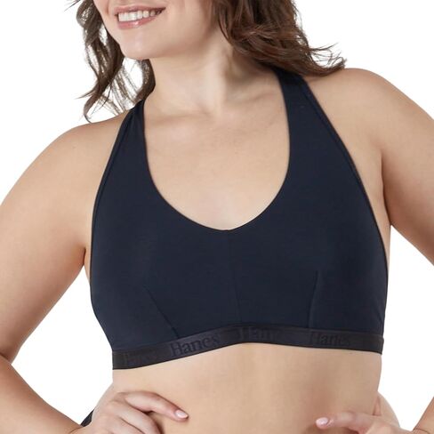 Hanes Women's Originals Ultra Supersoft Racerback, Viscose from Bamboo Bralette in Saudi Arabia