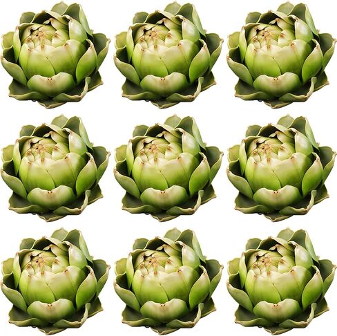 Fake Artificial Artichoke, Vegetables Faux Plastic Artichoke, Decoration for Wedding Party Home Kitchen Artichokes Flower (Purple,Small,6) in Saudi Arabia
