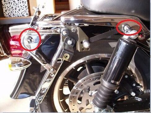 Detachable Two Up Luggage Rack Docking Hardware Kit Compatible with Harley Touring 1997-2008 (Replace Part Number 53804-06) in Saudi Arabia
