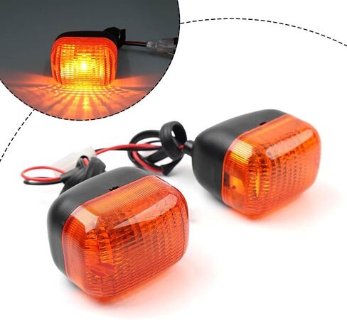 Liru 1 Pair Front Turn Signal Indicator Lamp Blinker Light Plastics Amber Motorbike for Yamaha ZUMA 50/50F/50X/50FX 12-19 BWS 125 09-23 in Saudi Arabia