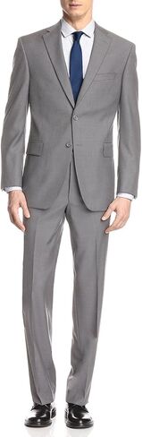 Giorgio Napoli Gn Men's Two Button 2 قطعة حديثة للياقة بدلة السترة بانت in Kuwait