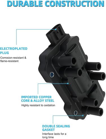 1PC UF434 Ignition Coil Pack For (3.5L 3.9L 4.3L) 2004-2014 For Buick Lucerne,For Chevy Equinox Impala Malibu Monte Carlo,For Pontiac G6, Replace # C1521 12579177 in Saudi Arabia