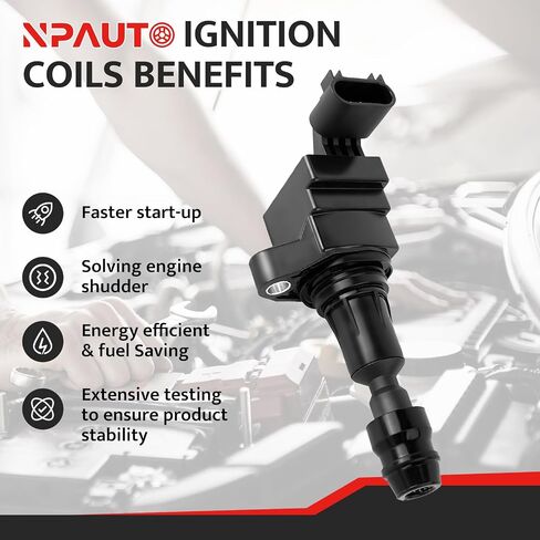 Ignition Coil Pack Replacement for Ecotec 2.4 2.0 Eco Chevy Malibu Equinox Cobalt HHR Captiva Sport, Buick LaCrosse Regal Verano, GMC Terrain, Pontiac G5 G6, 2010 2011 2012 2013 2014 2015 2016 2017 in Saudi Arabia
