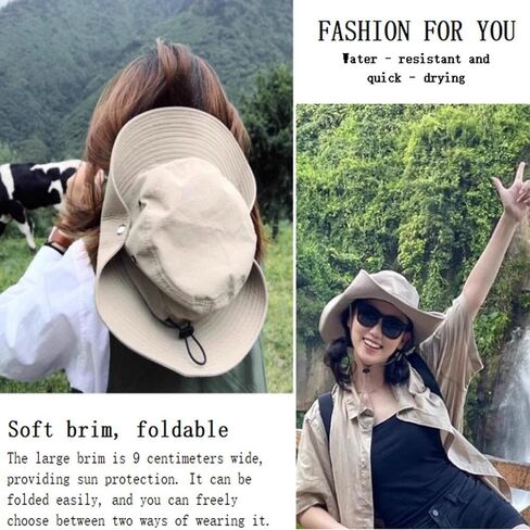 Quick-Drying Fisher Hats UV Protection UPF 50+ Hiking, Golf,Gardening,Fishing- Fun Outdoor Vacation Boonie for Men and Women in Kuwait