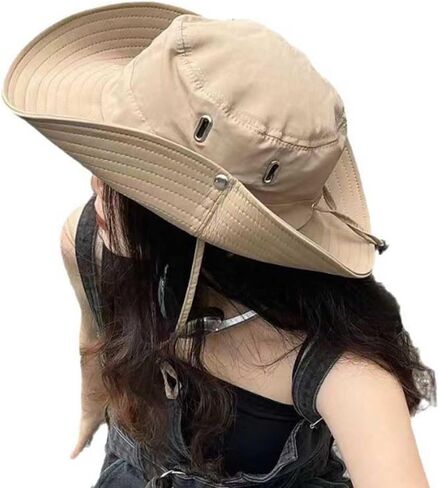 Quick-Drying Fisher Hats UV Protection UPF 50+ Hiking, Golf,Gardening,Fishing- Fun Outdoor Vacation Boonie for Men and Women in Kuwait