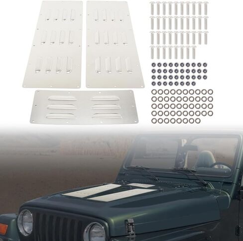 طقم غطاء محرك السيارة المتنفيس من أجل جيب رانجلر تي جيه 1997-2002 ، إدراج المحرك المتنفيس in Kuwait