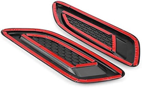 Air Vent Wing Trim,1 Pair Exterior Hood Air Vent Outlet Wing Trim Fit for Land Rover Range Rover Evoque 2012-2018 for Air Flow Intake, Cars and Trucks Vent Accessories(2 Pcs (full black)) in Saudi Arabia