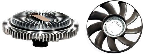 2 Piece Fan Clutch and Fan Blade Set for BMW Vehicles in Saudi Arabia