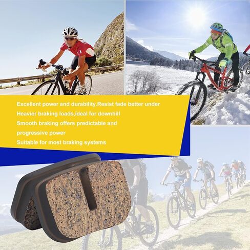 AHL Bicycle Semi-Metallic Disc Brake Pads Compatible with Motovox MBX10 MBX11 MBX-10 79cc Moto MM-BB80 Baja Racer Dirt Bug Motorsports Doodle Bug Ct100u Mini bike rear brake pad parts (2 Pack) in Saudi Arabia
