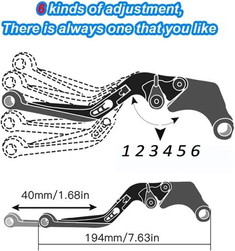for MT07 MT 07 FZ07 2014-2021 Brake Clutch Levers Motorcycle Accessories CNC Handlebar Adjustable Folding Extendable Blue in Saudi Arabia