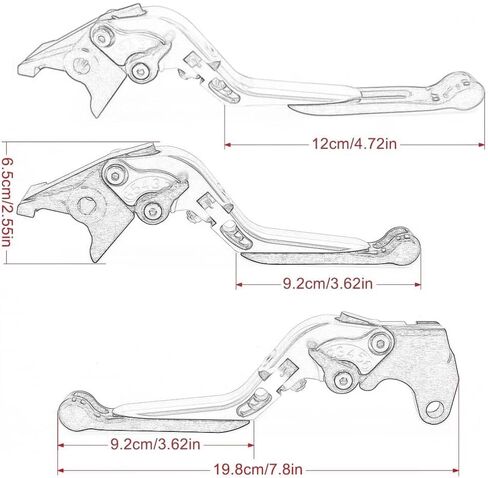 for MT07 MT 07 FZ07 2014-2021 Brake Clutch Levers Motorcycle Accessories CNC Handlebar Adjustable Folding Extendable Blue in Saudi Arabia