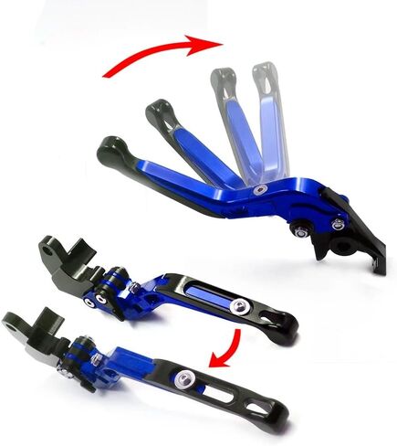for MT07 MT 07 FZ07 2014-2021 Brake Clutch Levers Motorcycle Accessories CNC Handlebar Adjustable Folding Extendable Blue in Saudi Arabia