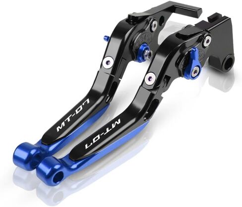 for MT07 MT 07 FZ07 2014-2021 Brake Clutch Levers Motorcycle Accessories CNC Handlebar Adjustable Folding Extendable Blue in Saudi Arabia