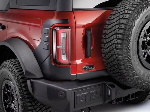 OEM M-1447-SC2 Black & Smoke Chrome Rear Tailgate Emblem for 2021-2025 Ford Bronco in Saudi Arabia