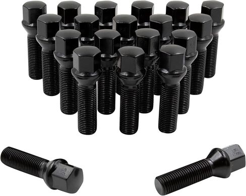 Wheel Accessories Parts, 24 PC Wheel Lug Bolts M14x1.5 33mm Thread Black Spline Lug Bolt for After Market Custom Wheels fits Dodge Sprinter 2500 3500 Freightliner 2500 Mercedes-Benz 1500 2500 3500 in Saudi Arabia