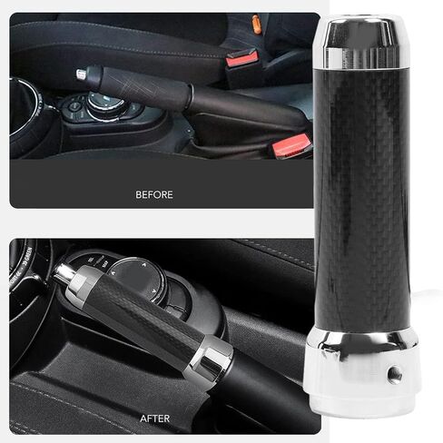 iJDMTOY Black Real Carbon Alloy Metal Handbrake Handle Grip Compatible With Gen3 MINI Cooper F55 F56 F57, Gen F60 Countryman in Saudi Arabia