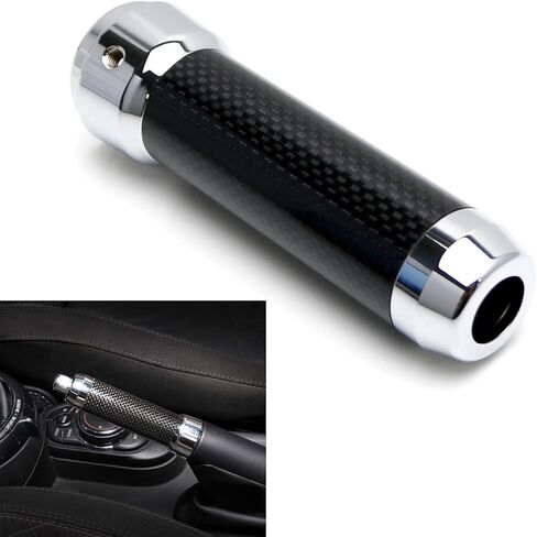iJDMTOY Black Real Carbon Alloy Metal Handbrake Handle Grip Compatible With Gen3 MINI Cooper F55 F56 F57, Gen F60 Countryman in Saudi Arabia