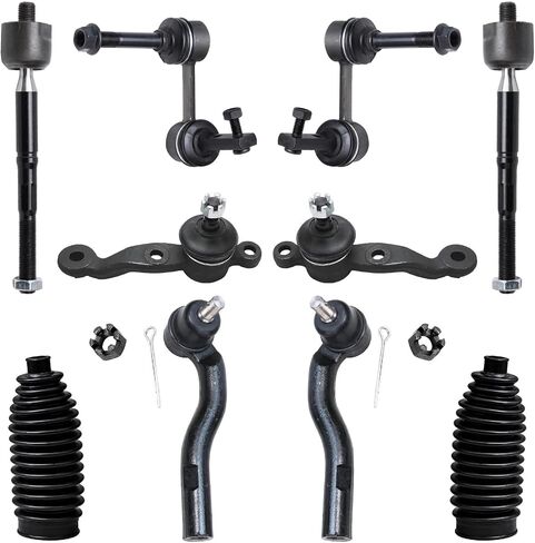 Detroit Axle - Front Suspension Kit for Lexus 1998-2005 GS300 GS400 GS430, 2 Lower Ball Joints 4 Outer Inner Tie Rods 2 Stabilizer Sway Bar Links 2 Boots 1999 2000 2001 2002 2003 2004 Replacement in Saudi Arabia