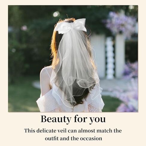 White Luxury Cathedral-Length Bridal Wedding Veil with Glitter for Bride to Be Bachelorette Party Decorations Bridal Shower in Saudi Arabia