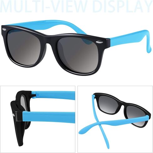 URATOT 2 Pack Flexible Kids Polarized Sunglasses for Children Age 4-12 Years Old UV400 Polarized Eyewear in Saudi Arabia