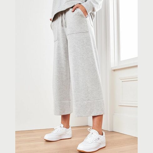 Duyang 2 قطعة مجموعات Sweatsuit مجموعات صالة للنساء الأكمام طويلة هوديي قميص عريض الساق على نطاق in Kuwait