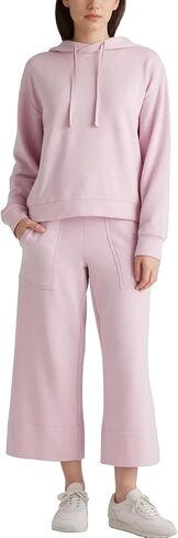 Duyang 2 قطعة مجموعات Sweatsuit مجموعات صالة للنساء الأكمام طويلة هوديي قميص عريض الساق على نطاق in Kuwait