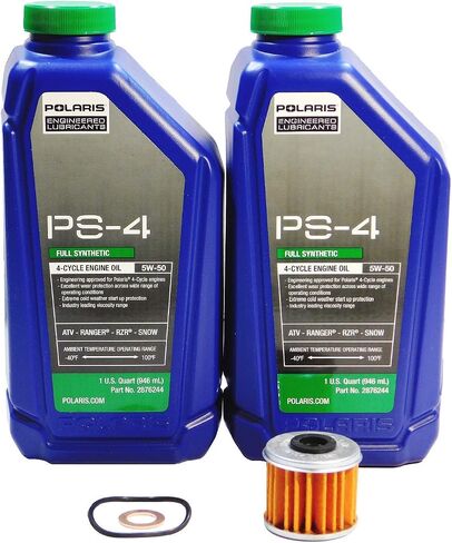 Polaris Sportsman Ace OEM PS-4 Full Synthetic Oil Change Kit POL19 in Saudi Arabia