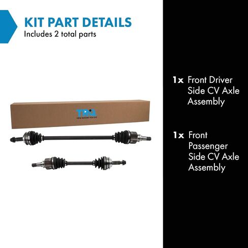 TRQ Front CV Axle Shaft Assembly Set Compatible with 2012-2019 Toyota Prius C in Saudi Arabia