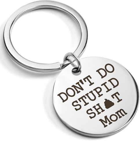 Don't Do Stupid Sht Keychain,Grandson Keychain,Grandson Gifts from Grandma Keychain,Gifts for Grandson,To My Grandson,Grandson Gifts from Grandparents,Christmas Gifts for Grandson in Saudi Arabia