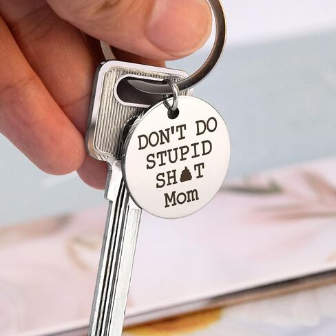 Don't Do Stupid Sht Keychain,Grandson Keychain,Grandson Gifts from Grandma Keychain,Gifts for Grandson,To My Grandson,Grandson Gifts from Grandparents,Christmas Gifts for Grandson in Saudi Arabia