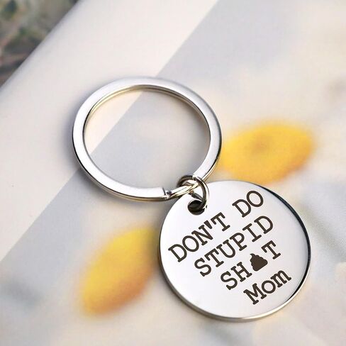 Don't Do Stupid Sht Keychain,Grandson Keychain,Grandson Gifts from Grandma Keychain,Gifts for Grandson,To My Grandson,Grandson Gifts from Grandparents,Christmas Gifts for Grandson in Saudi Arabia