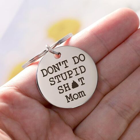 Don't Do Stupid Sht Keychain,Grandson Keychain,Grandson Gifts from Grandma Keychain,Gifts for Grandson,To My Grandson,Grandson Gifts from Grandparents,Christmas Gifts for Grandson in Saudi Arabia