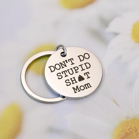 Don't Do Stupid Sht Keychain,Grandson Keychain,Grandson Gifts from Grandma Keychain,Gifts for Grandson,To My Grandson,Grandson Gifts from Grandparents,Christmas Gifts for Grandson in Saudi Arabia