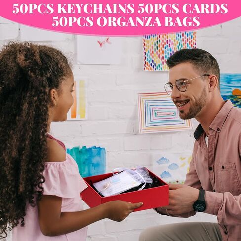 50 Set First Day of School Gifts for Students Smile Face Keychain Bulk and Inspirational Cards with Organza Bags Back to School Student Gift Welcome to Your New Class in Saudi Arabia