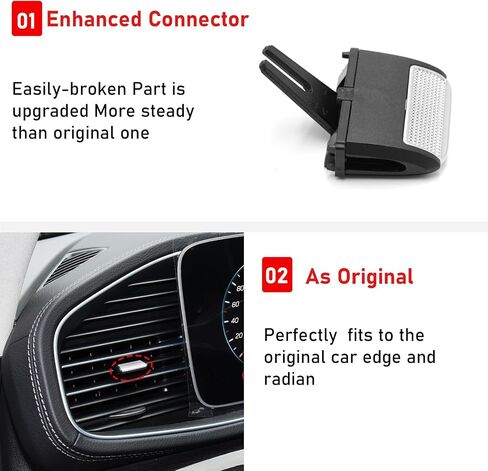 TTCR-II Compatible with Mercedes Benz GLE GLS Vent Clip 2020-2024, 1 PC Rear AC Vent Clip for GLE W167 and GLS X167, for 2020-2024 GLE GLS Class Air Grille Tab (Back Row) in Saudi Arabia