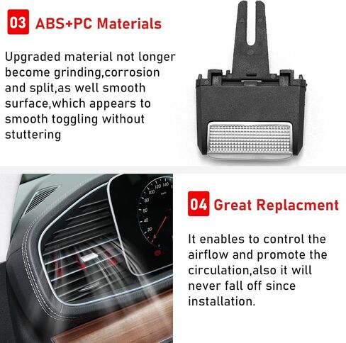 TTCR-II Compatible with Mercedes Benz GLE GLS Vent Clip 2020-2024, 1 PC Rear AC Vent Clip for GLE W167 and GLS X167, for 2020-2024 GLE GLS Class Air Grille Tab (Back Row) in Saudi Arabia