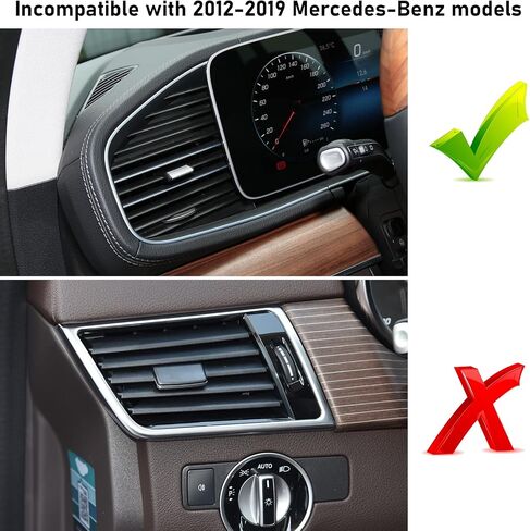 TTCR-II Compatible with Mercedes Benz GLE GLS Vent Clip 2020-2024, 1 PC Rear AC Vent Clip for GLE W167 and GLS X167, for 2020-2024 GLE GLS Class Air Grille Tab (Back Row) in Saudi Arabia