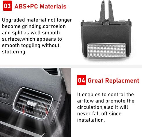 TTCR-II Compatible with Mercedes Benz GLE GLS Vent Clip 2020-2024, 1 PC Rear AC Vent Clip for GLE W167 and GLS X167, for 2020-2024 GLE GLS Class Air Grille Tab (Back Row) in Saudi Arabia