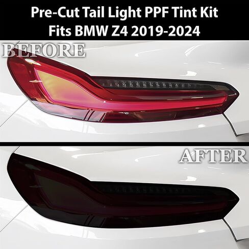 BOGAR TECH DESIGNS Full Headlight Taillight Tint Kit Compatible with BMW Z4 2019-2025, Dark Smoke in Saudi Arabia
